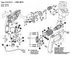 Bosch 0 603 312 892 PSB 13 R Percussion Drill 240 V / GB Spare Parts PSB13R
